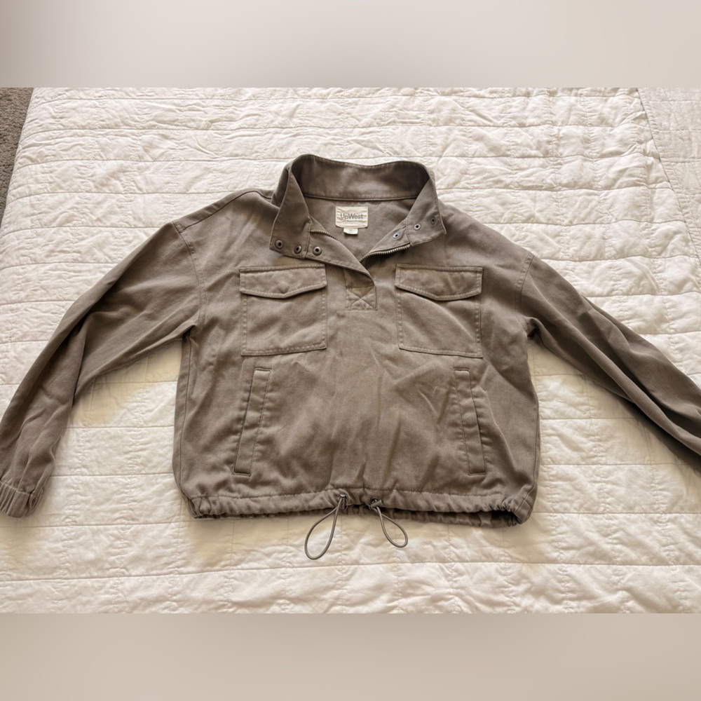 UpWest women  Taupe-green Lightweight Jacket pullover